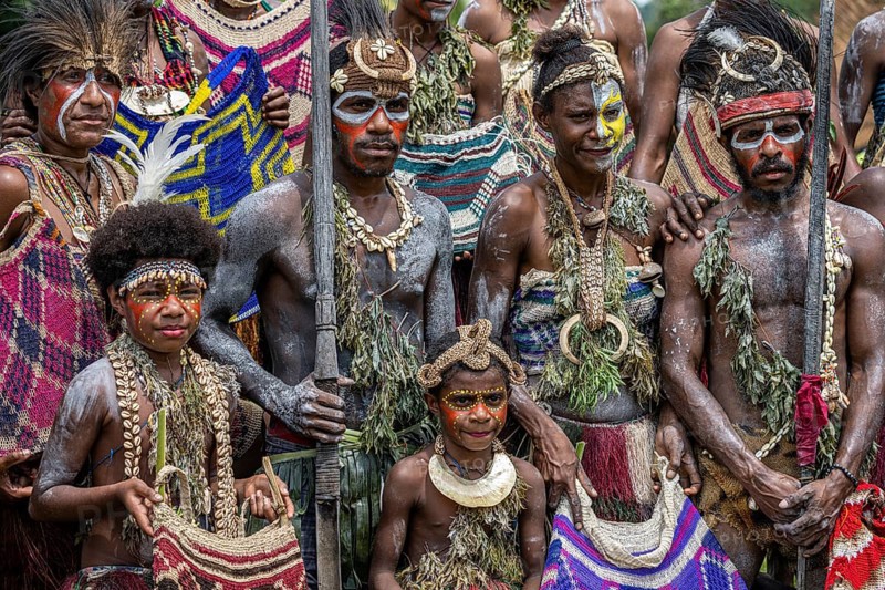 Dancers in war paint
