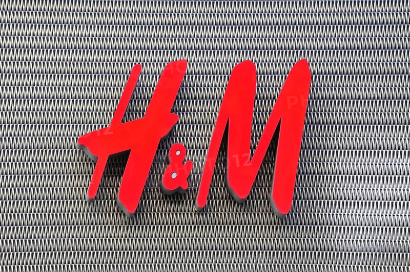 H&M logo of clothes shop