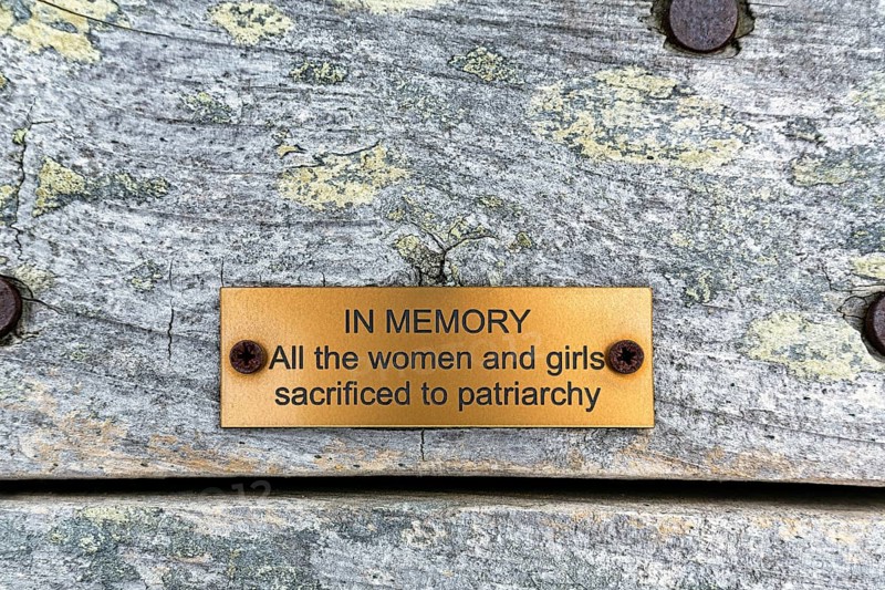 Memorial plaque for the victims of patriarchy