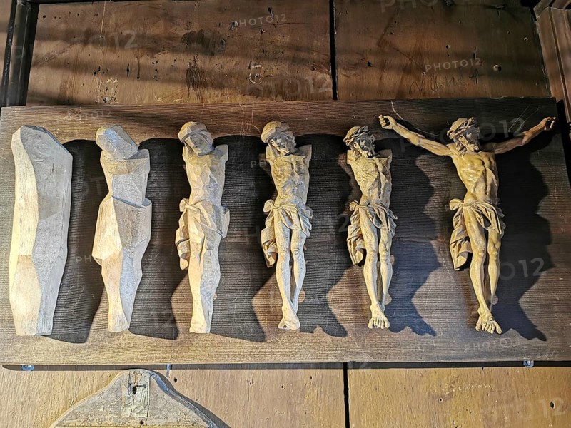 Oberammergau Museum with woodcarvings and religious works of art