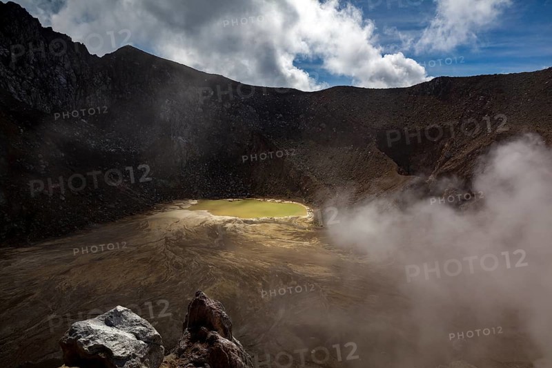 Crater with crater lake