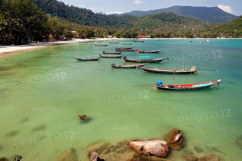 Boats at Thongnaipan Beach
