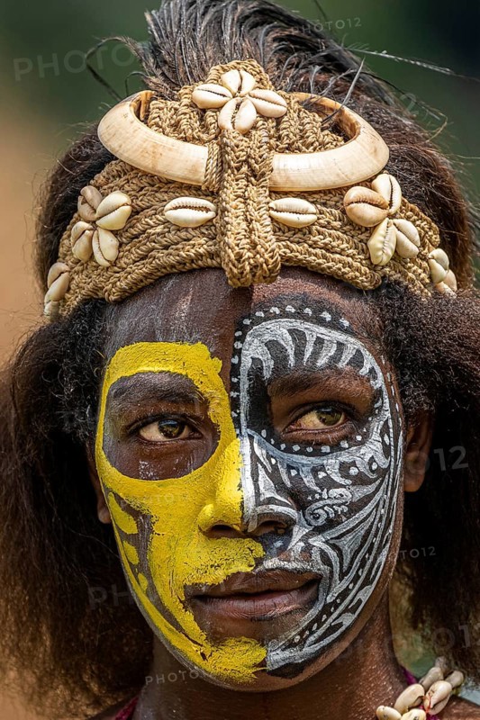 Dancer in war paint