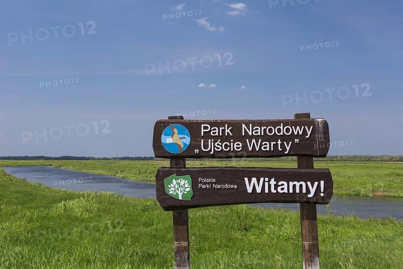 Sign of the Uj? cie Warty National Park