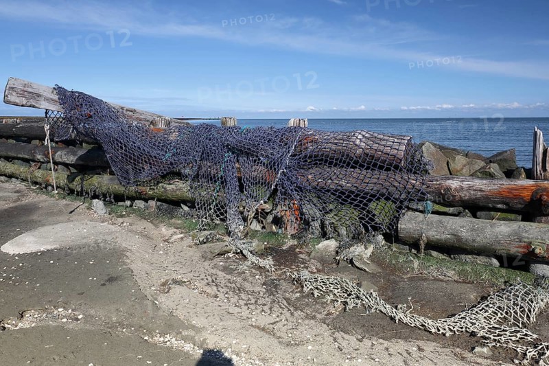 Decayed infrastructure on the island of Minsener Oog
