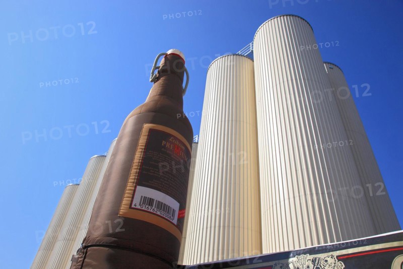 Beer storage tanks of the Leikeim brewery in Altenkunstadt