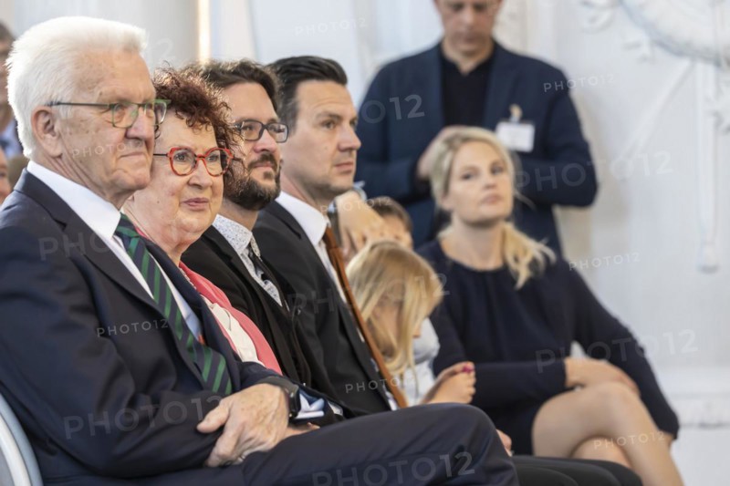 Ceremony at Neues Schloss to mark the 75th birthday of Winfried Kretschmann