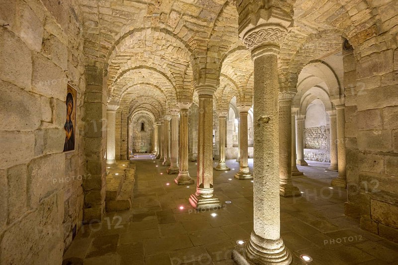 Longobard crypt in the monastery of San Salvatore di Monte Amiata