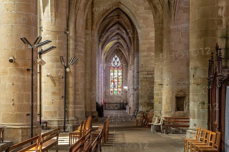 Interior of the Saint-Malo Church in Dinan