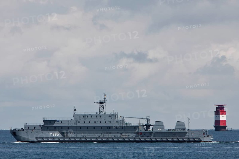 Former residential ship of the GDR People's Navy in the Weser fairway off Minsener Oog
