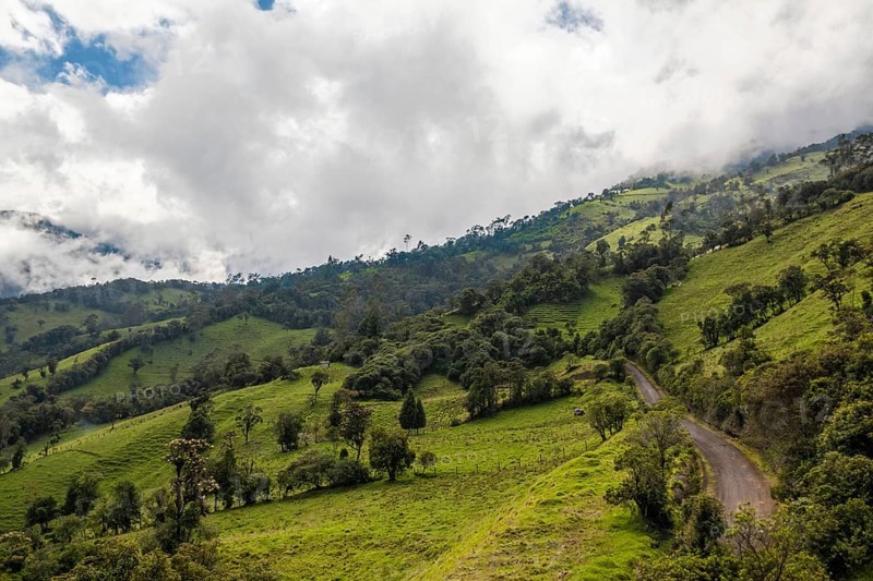 Mountain landscape near Banos