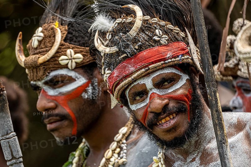 Dancers in war paint