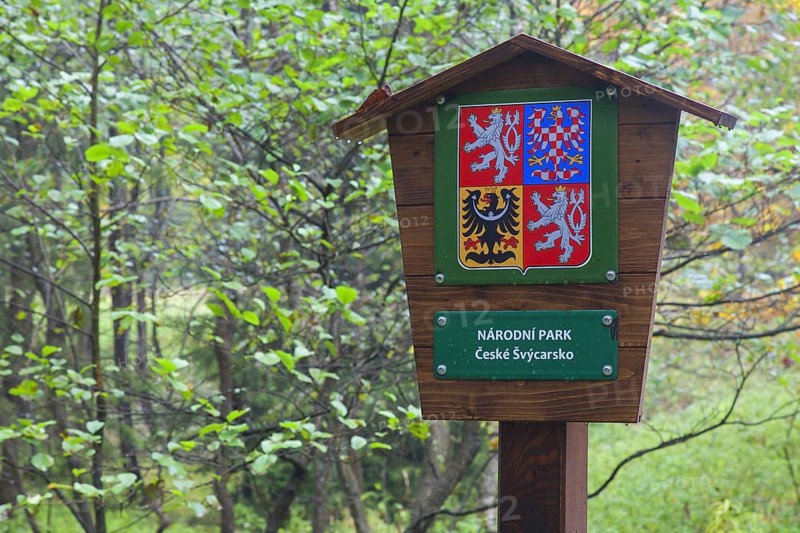 Sign of the Kamnitz Gorge