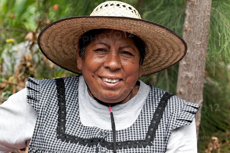 Mexican woman with hat