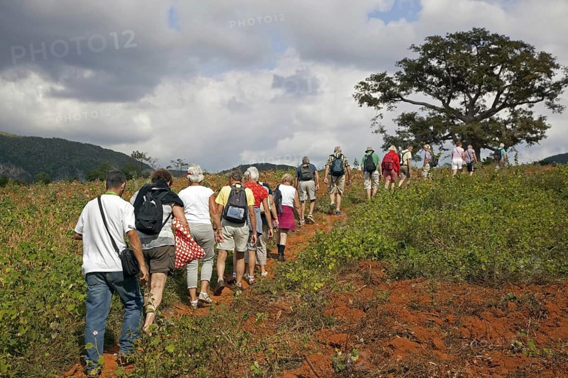 Tourists exploring the Vinales Valley