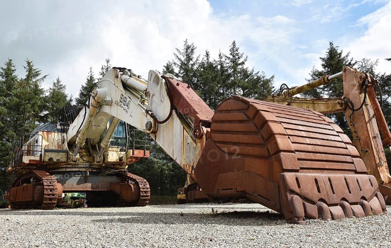 Excavator bucket of a large chain excavator