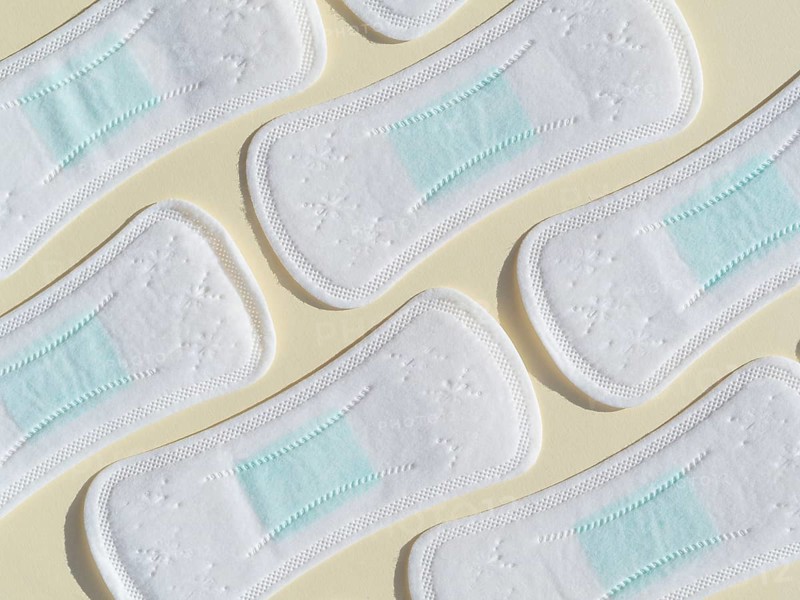 Sanitary towels background