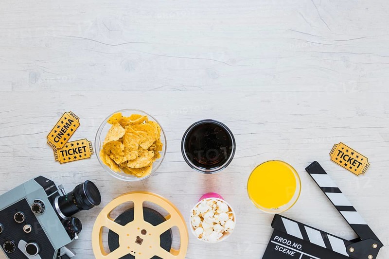 Creative composition cinema theme