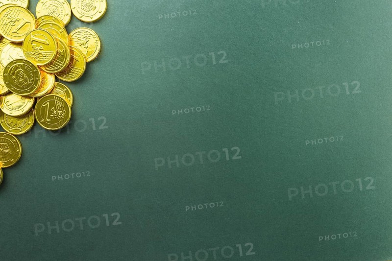 Heap chocolate coins