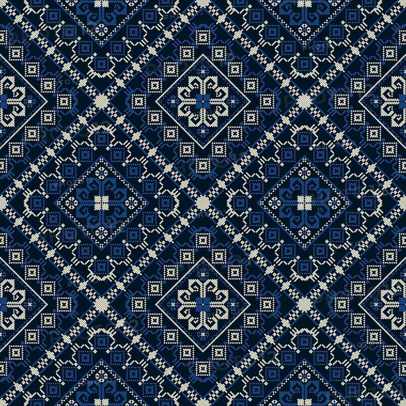 Traditional Latvian embroidery seamless pattern