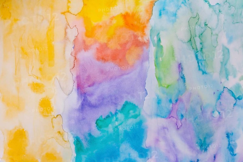 Rainbow palette watercolour paint background