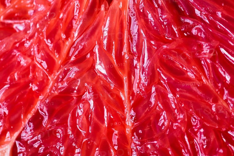 Close up juicy grapefruit pulp
