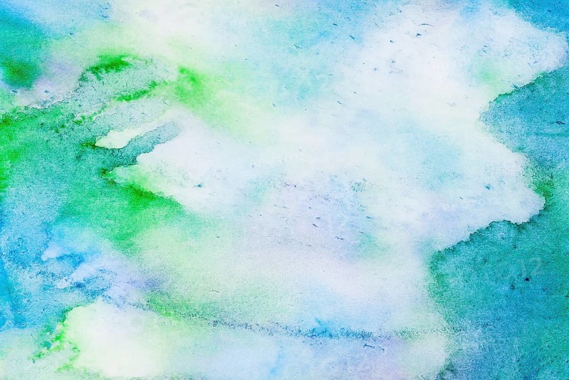 Abstract blue green watercolor background