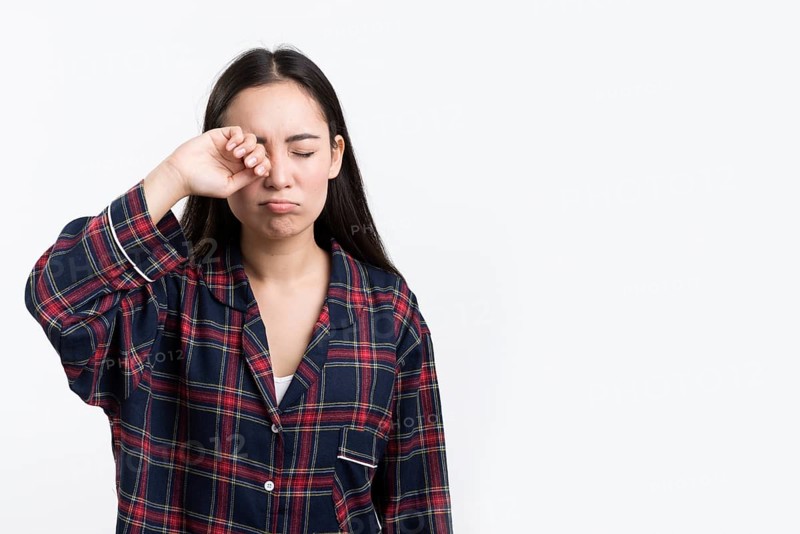 Sleepy woman pijama