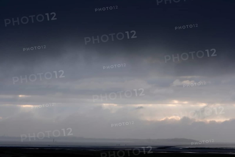Stormy atmosphere on the island of Minsener Oog