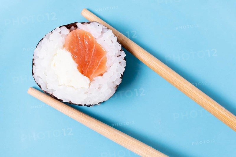 Fresh sushi rice roll