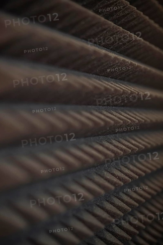 Soundproofing foam panel close up