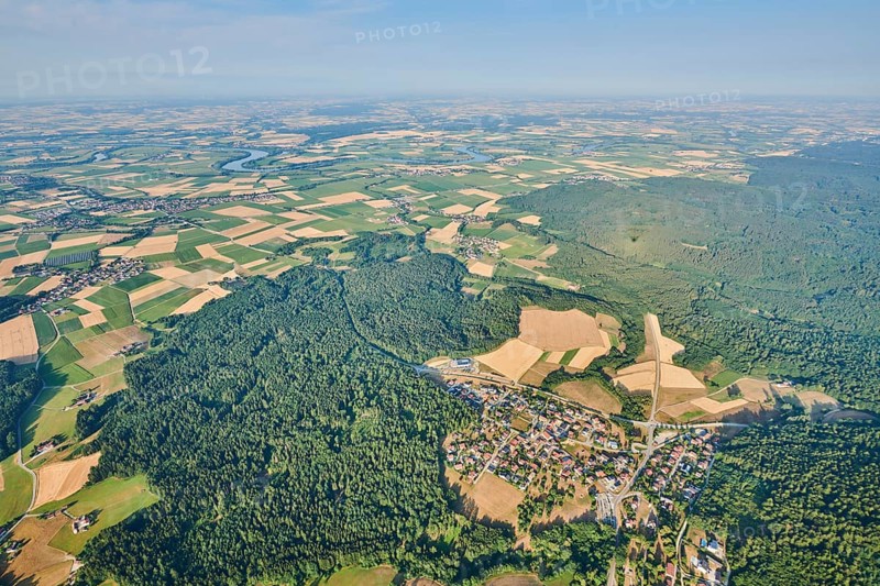 Aerial view over danubia river