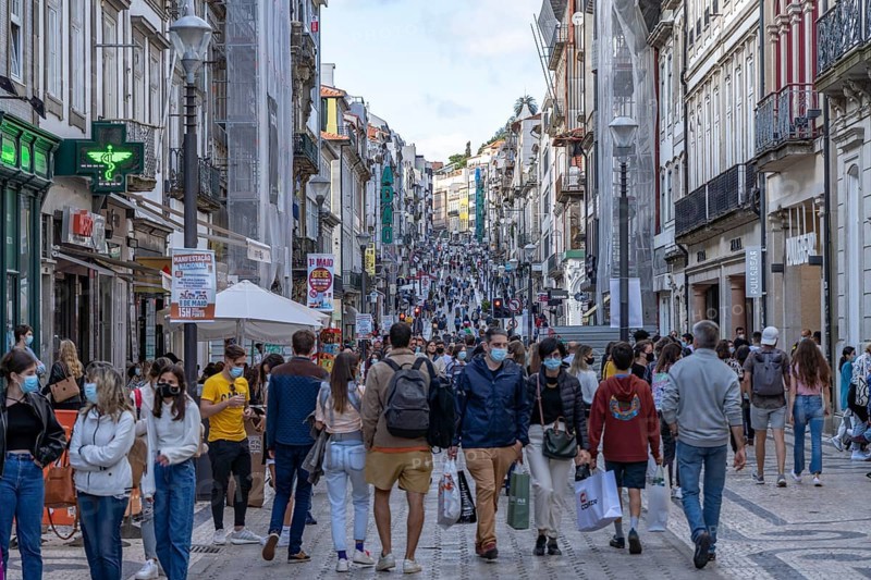 Pedestrian zone Rua Santa Catarina