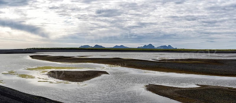 View from the mainland to the Westman Islands