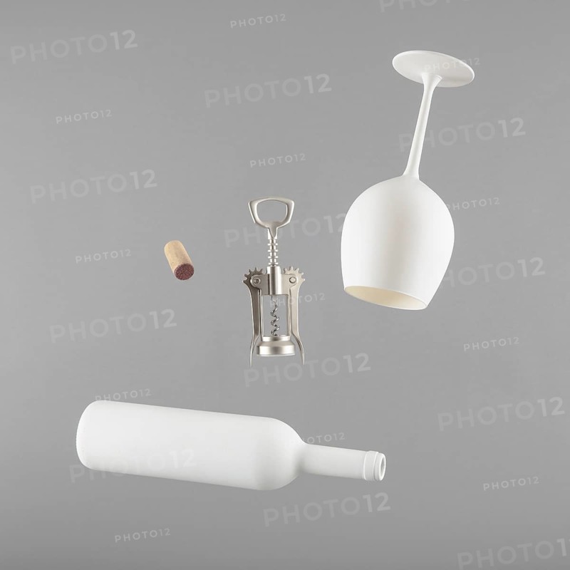 Mockup wine elements