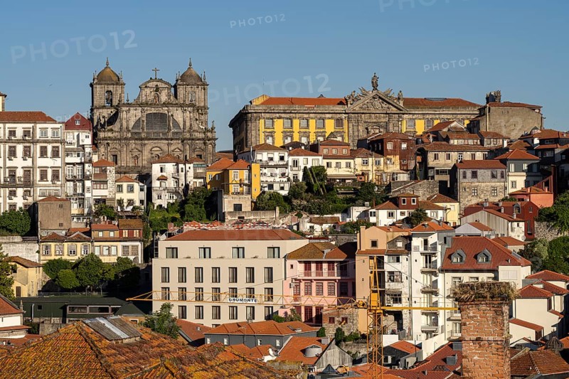 The old town with the Benedictine monastery Mosteiro de Sao Bento da Vitoria and the Portuguese Centre for Photography