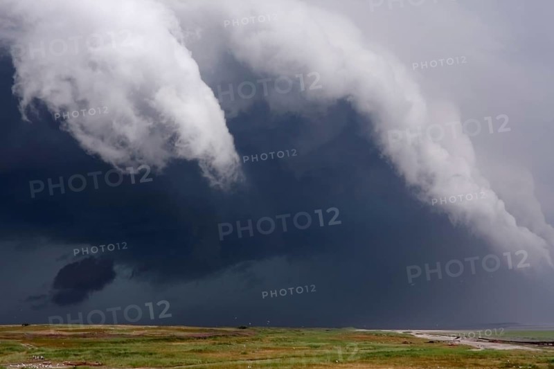 Stormy atmosphere on the island of Minsener Oog