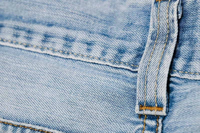 Blue jeans belt loop