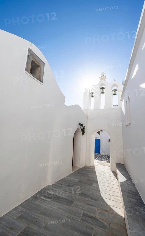 Archway with bells of the Greek Orthodox Chapel of Agios Antonios