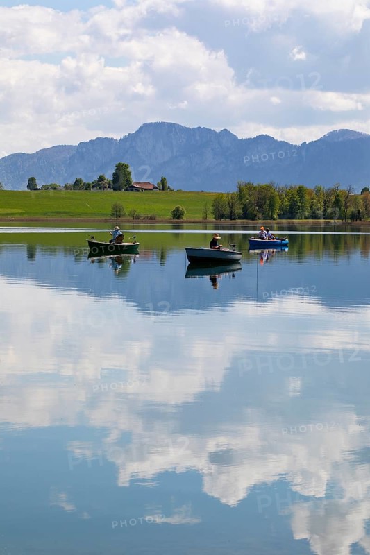 Fishing boats on the Irrsee