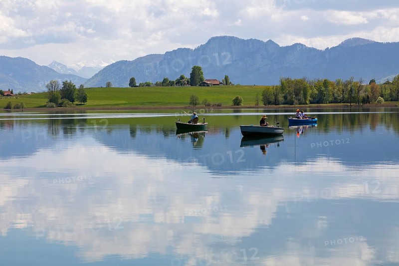 Fishing boats on the Irrsee
