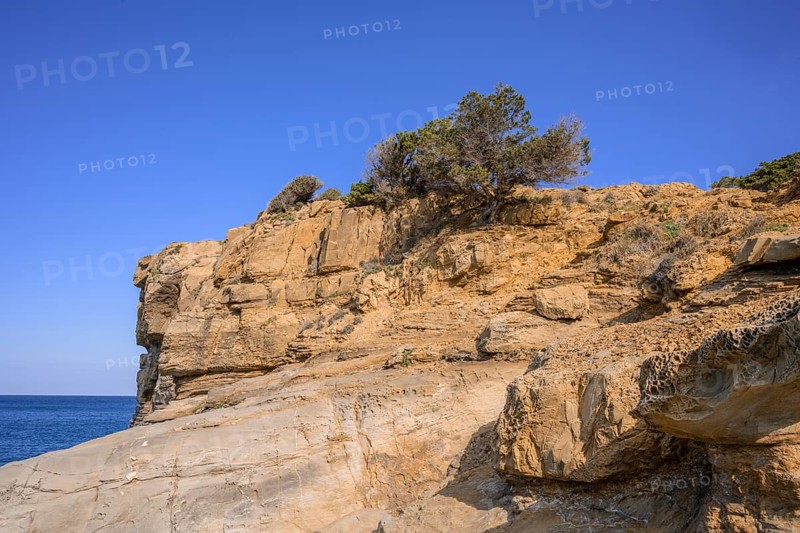 Bizarre rock formations in the Buca delle Fate
