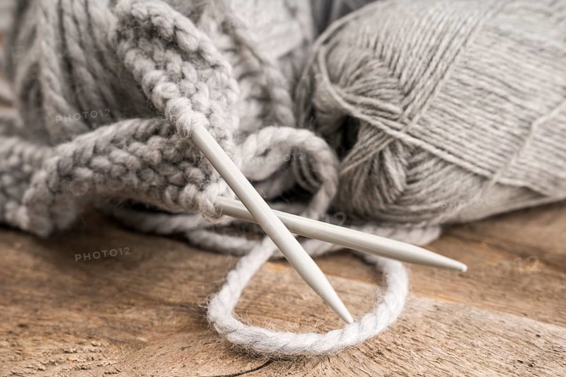 Wool plastic crocheting needles