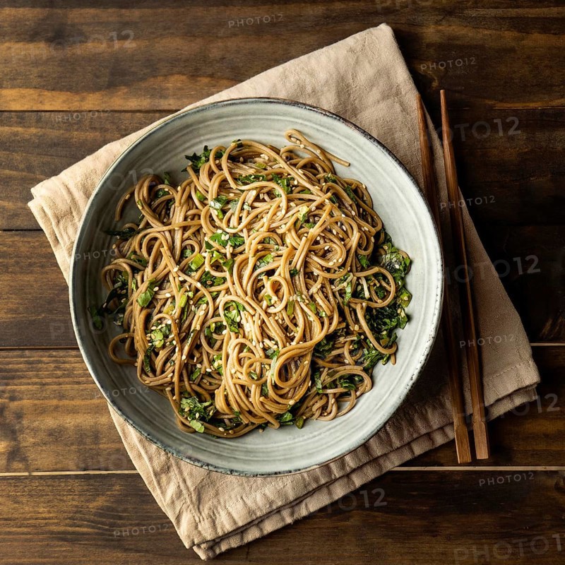 Noodles bowl composition