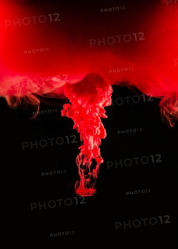 Red paint black