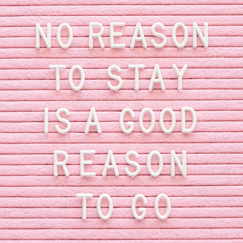 Motivational message pink background