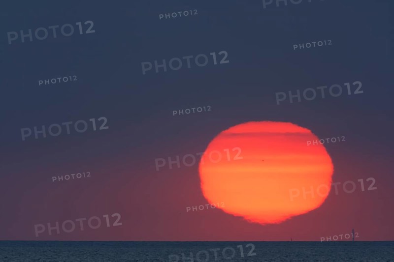 Sunrise on the island of Minsener Oog