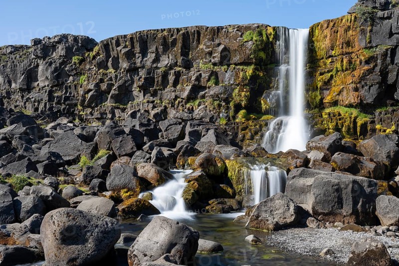 Oexarafoss waterfall
