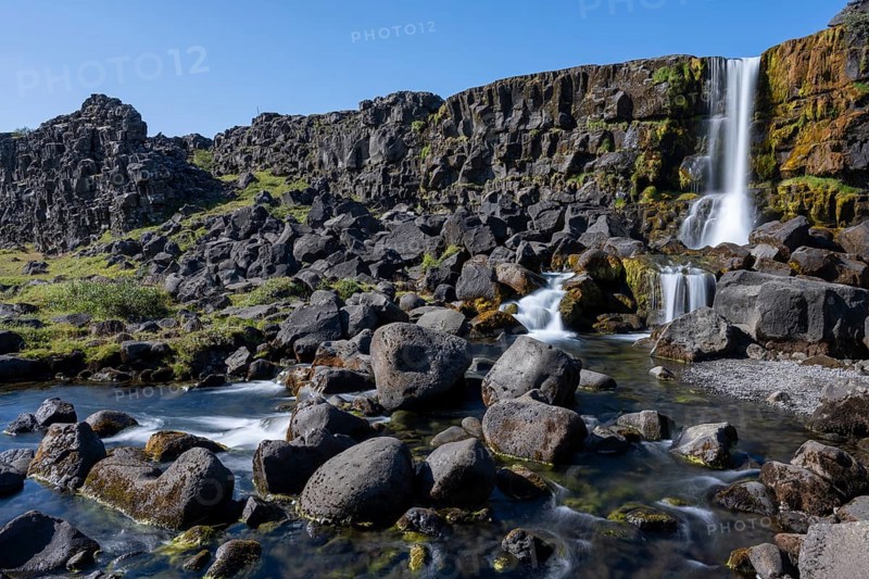 Oexarafoss waterfall
