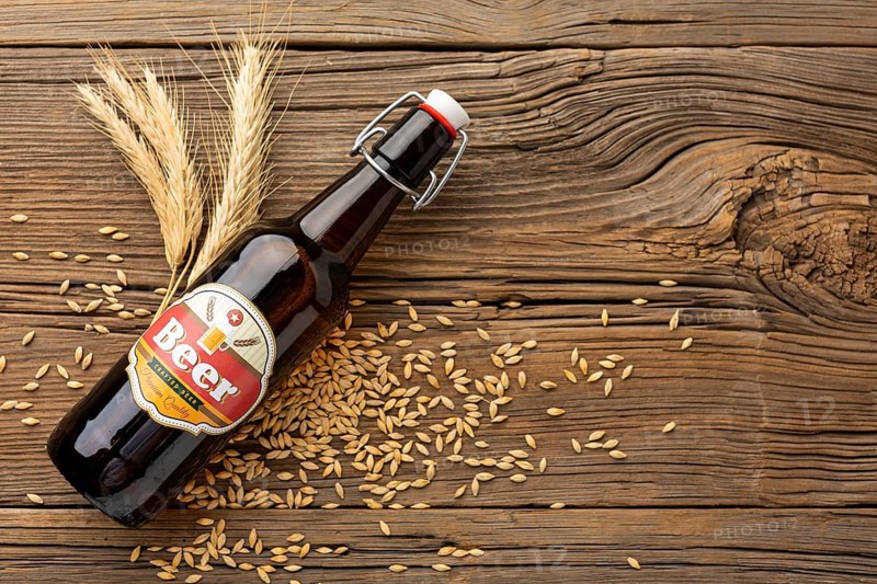 Composition with tasty american beer